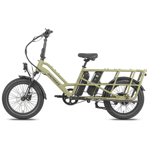 FAFREES FF20 CUV Bicicleta Eléctrica - Motor 250W Batería 48V24Ah 20 Pulgadas Neumáticos Frenos Disco Hidráulicos - Verde