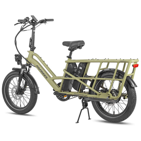 FAFREES FF20 CUV Bicicleta Eléctrica - Motor 250W Batería 48V24Ah 20 Pulgadas Neumáticos Frenos Disco Hidráulicos - Verde