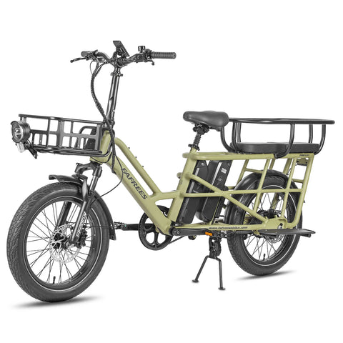 FAFREES FF20 CUV Bicicleta Eléctrica - Motor 250W Batería 48V24Ah 20 Pulgadas Neumáticos Frenos Disco Hidráulicos - Verde