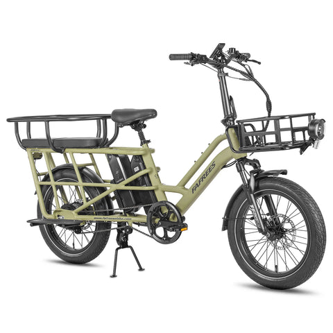 FAFREES FF20 CUV Bicicleta Eléctrica - Motor 250W Batería 48V24Ah 20 Pulgadas Neumáticos Frenos Disco Hidráulicos - Verde