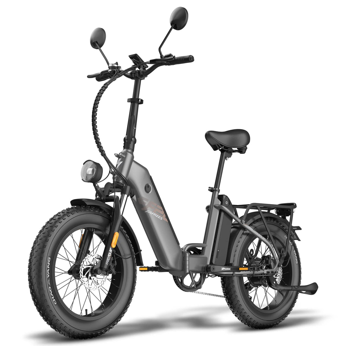 FAFREES FF20 Polar E-bike - Motor 500W 48V 2x13.4AH Batería Neumáticos De 20 Pulgadas Frenos Mecánicos - Negro