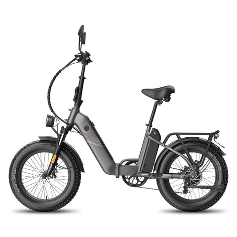 FAFREES FF20 Polar E-bike - Motor 500W 48V 2x13.4AH Batería Neumáticos De 20 Pulgadas Frenos Mecánicos - Negro