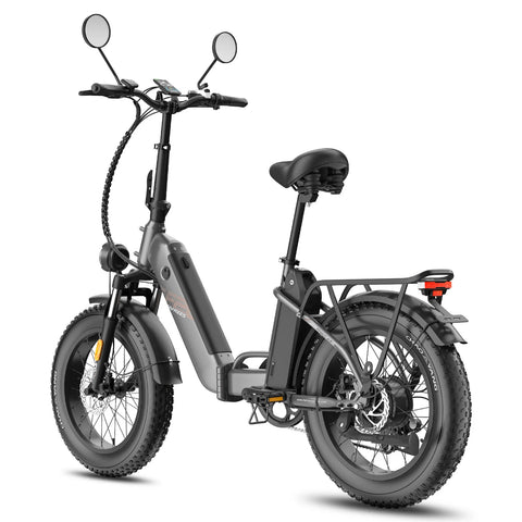 FAFREES FF20 Polar E-bike - Motor 500W 48V 2x13.4AH Batería Neumáticos De 20 Pulgadas Frenos Mecánicos - Negro