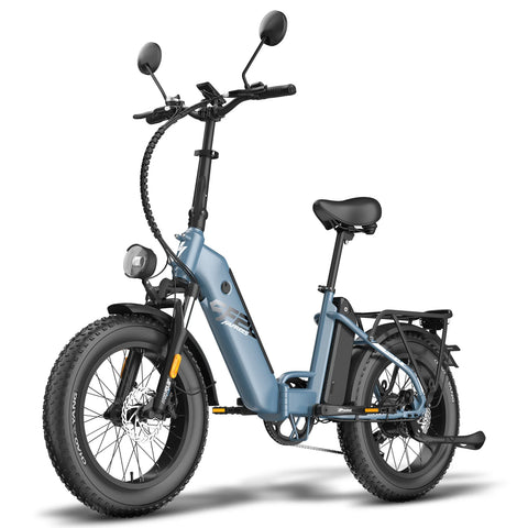 E-bike  FAFREES FF20 Polar - Motor 500W Batería 48V24Ah Neumáticos De 20 Pulgadas Frenos Mecánicos De Disco - Azul