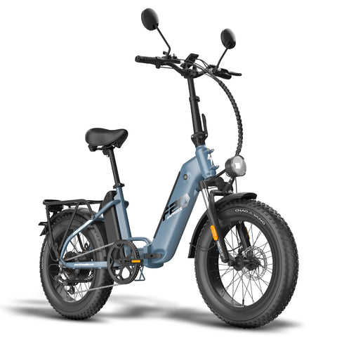 E-bike  FAFREES FF20 Polar - Motor 500W Batería 48V24Ah Neumáticos De 20 Pulgadas Frenos Mecánicos De Disco - Azul