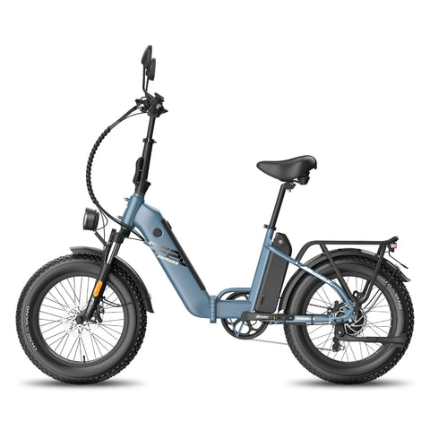 E-bike  FAFREES FF20 Polar - Motor 500W Batería 48V24Ah Neumáticos De 20 Pulgadas Frenos Mecánicos De Disco - Azul