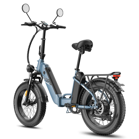E-bike  FAFREES FF20 Polar - Motor 500W Batería 48V24Ah Neumáticos De 20 Pulgadas Frenos Mecánicos De Disco - Azul
