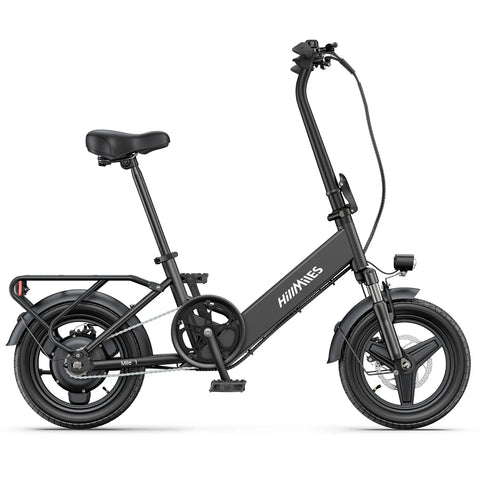 E-bike  HillMiles Mile 1 - Motor 250W Batería 36V10.4AH Neumáticos De 14 Pulgadas Frenos Mecánicos De Disco - Negro