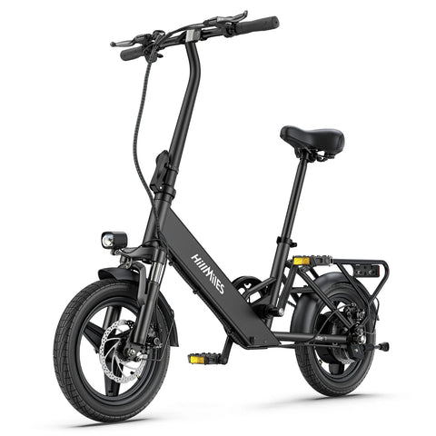 E-bike  HillMiles Mile 1 - Motor 250W Batería 36V10.4AH Neumáticos De 14 Pulgadas Frenos Mecánicos De Disco - Negro