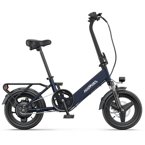 E-bike  HillMiles Mile 1 - Motor 250W Batería 36V10.4AH Neumáticos De 14 Pulgadas Frenos Mecánicos De Disco - Azul