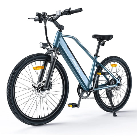 E-bike  HillMiles MileTrail 1 - Motor 350W Batería 36V13AH Neumáticos De 26 Pulgadas Freno De Disco De aceite - Azul
