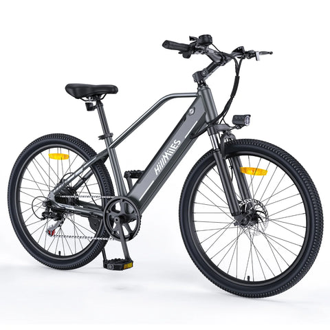 E-bike  HillMiles MileTrail 1 - Motor 350W Batería 36V13AH Neumáticos De 26 Pulgadas Freno De Disco De aceite - Gris