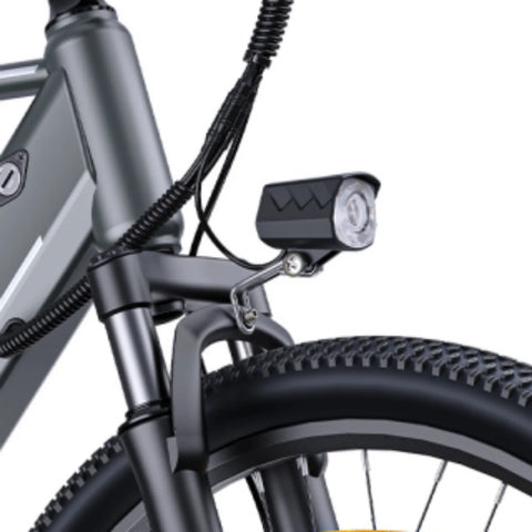 E-bike  HillMiles MileTrail 1 - Motor 350W Batería 36V13AH Neumáticos De 26 Pulgadas Freno De Disco De aceite - Gris