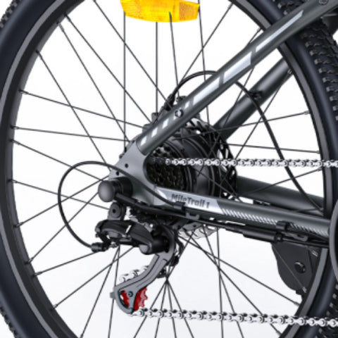 E-bike  HillMiles MileTrail 1 - Motor 350W Batería 36V13AH Neumáticos De 26 Pulgadas Freno De Disco De aceite - Gris