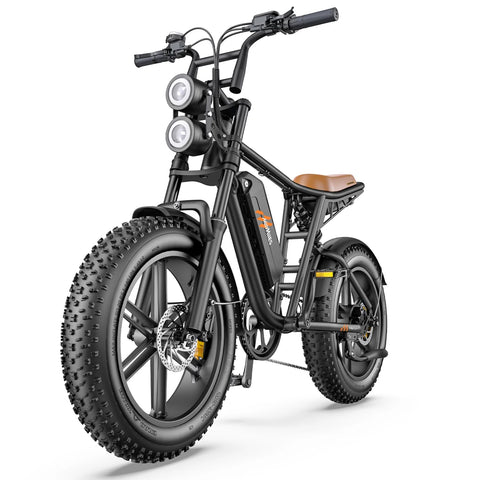E-bike  HillMiles MileZoom 1 - Motor 750W Batería 52V15.6AH Neumáticos De 20 Pulgadas Freno De Aceite Hidráulico - Negro