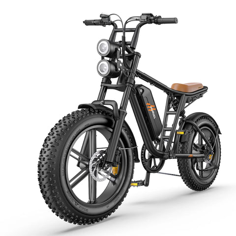 E-bike  HillMiles MileZoom 1 - Motor 750W Batería 52V15.6AH Neumáticos De 20 Pulgadas Freno De Aceite Hidráulico - Negro
