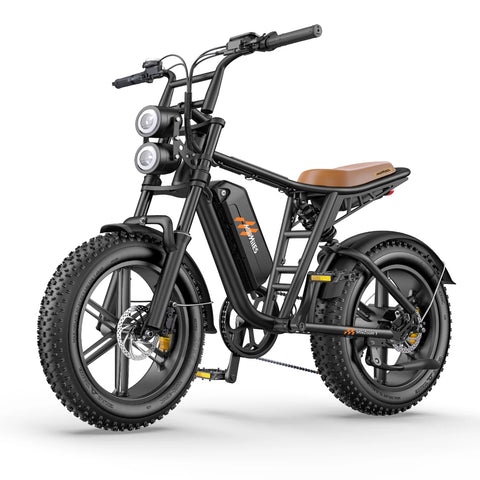 E-bike  HillMiles MileZoom 1 - Motor 750W Batería 52V15.6AH Neumáticos De 20 Pulgadas Freno De Aceite Hidráulico - Negro