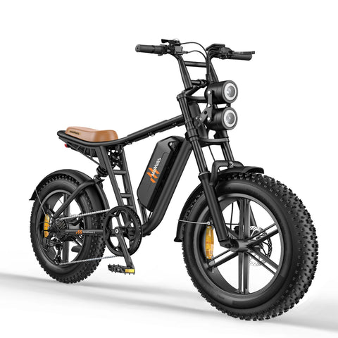 E-bike  HillMiles MileZoom 1 - Motor 750W Batería 52V15.6AH Neumáticos De 20 Pulgadas Freno De Aceite Hidráulico - Negro