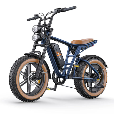 E-bike  HillMiles MileZoom 1 - Motor 750W Batería 52V31.2AH Neumáticos De 20 Pulgadas Freno De Aceite Hidráulico - Azul