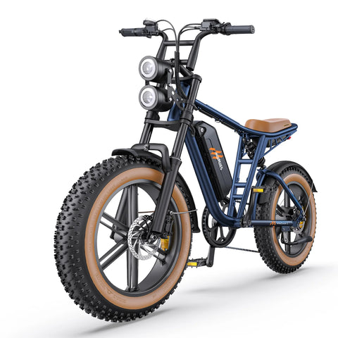 E-bike  HillMiles MileZoom 1 - Motor 750W Batería 52V31.2AH Neumáticos De 20 Pulgadas Freno De Aceite Hidráulico - Azul