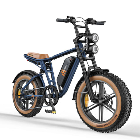 E-bike  HillMiles MileZoom 1 - Motor 750W Batería 52V31.2AH Neumáticos De 20 Pulgadas Freno De Aceite Hidráulico - Azul