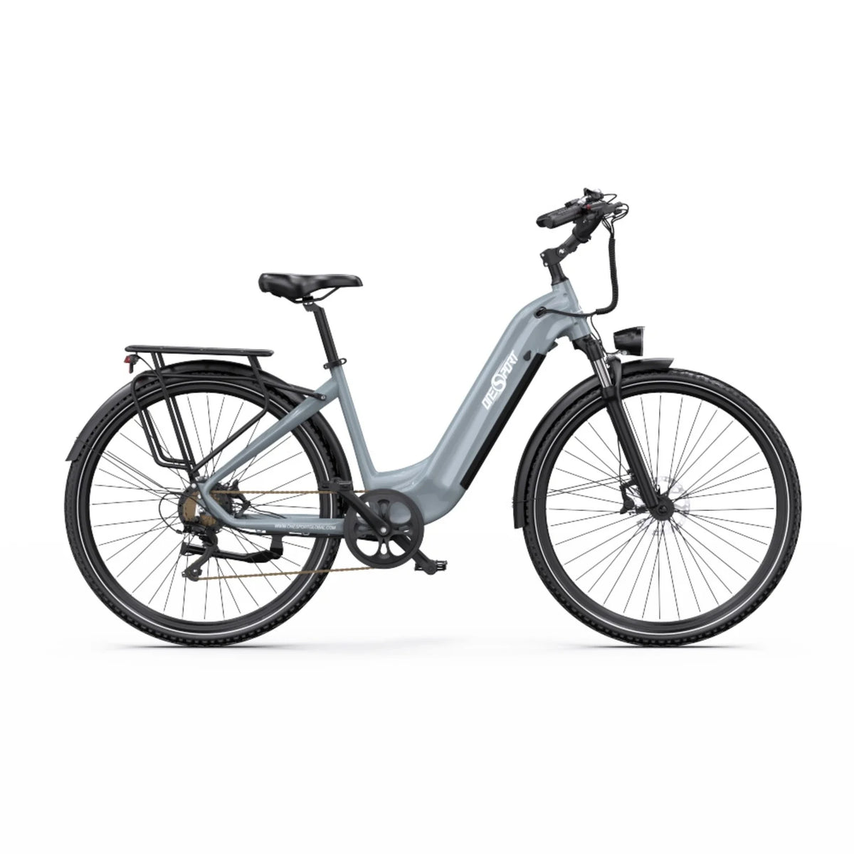 E-bike ONESPORT OT05 PRO - Motor 250W Batería 36V22.5AH Neumáticos De 28 Pulgadas frenos de disco - Gris