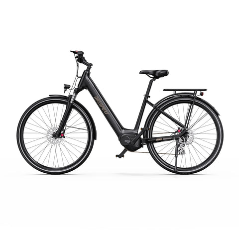 ONESPORT OT07 Bicicleta eléctrica - Motor 250W Batería 36V14AH  27.5 Pulgadas Neumático Frenos Hidráulicos - Negro