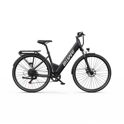 ONESPORT OT12 Bicicleta Eléctrica - Motor 250W Batería 36V13Ah con Ruedas 27.5in y Freno de Cable - Gris