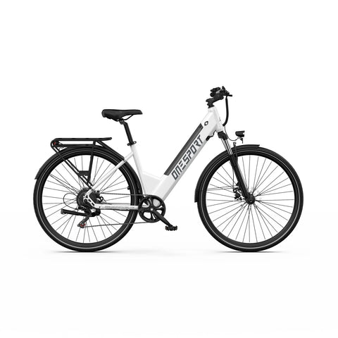 ONESPORT OT12 Bicicleta Eléctrica - Motor 250W Batería 36V13Ah con Ruedas 27.5in y Freno de Cable - Blanca