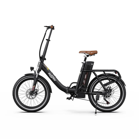 ONESPORT OT16-2 E-Bike Motor 250W Batería 48V17AH Neumáticos de20 Bicicleta Disco mecánicos Eléctrica - Marrón oscuro