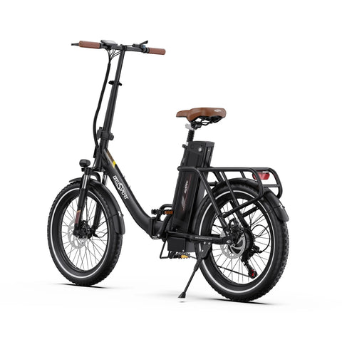ONESPORT OT16-2 E-Bike Motor 250W Batería 48V17AH Neumáticos de20 Bicicleta Disco mecánicos Eléctrica - Marrón oscuro