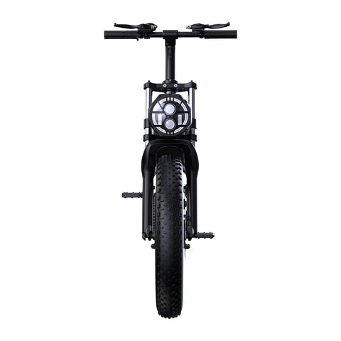 PHNHOLUN C8 IT Bicicleta Eléctrica - Motor 1000W Batería 48V20AH Ruedas de 20 Pulgadas Frenos de Disco - Negro