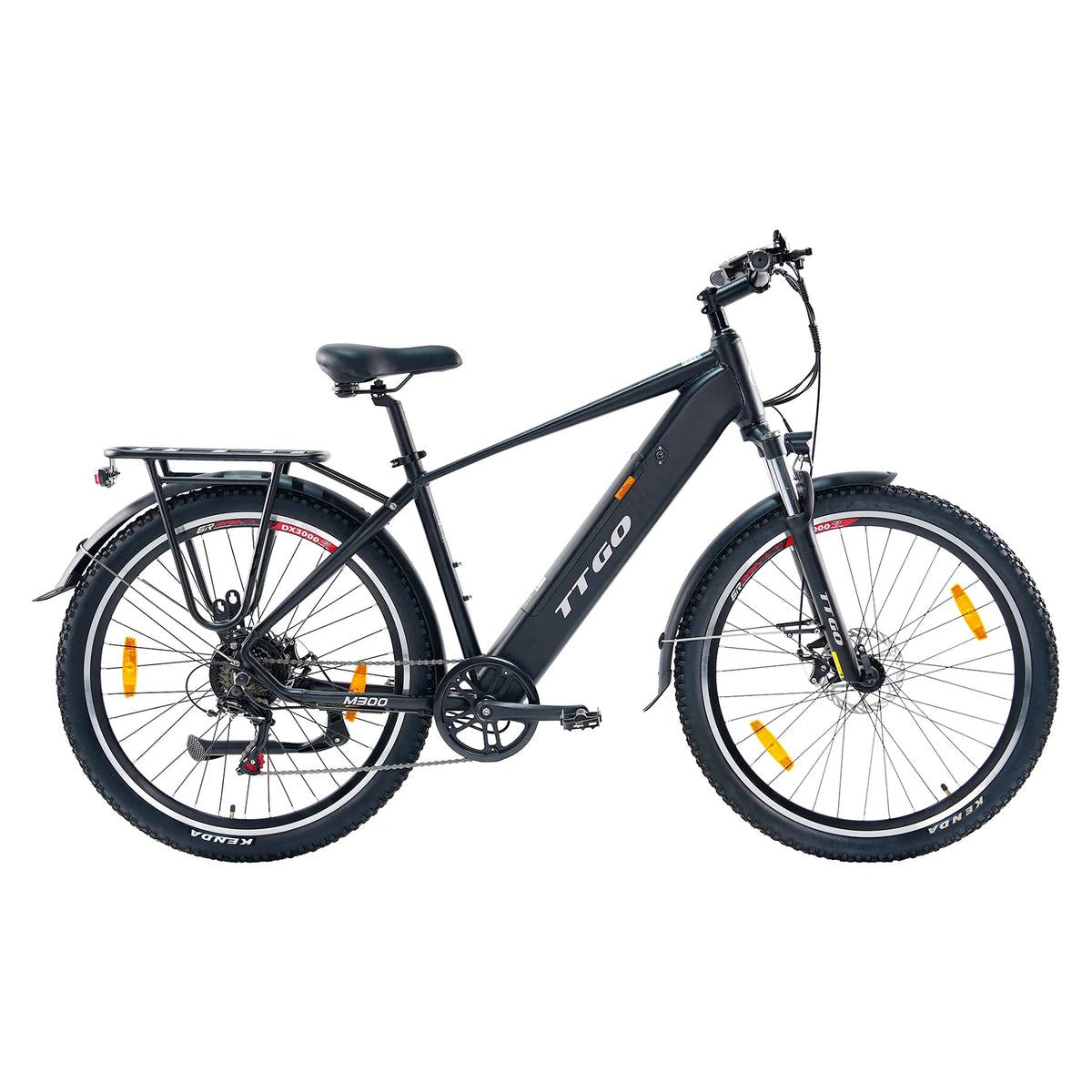 Bicicleta Eléctrica TTGO M300 - Motor 250W Batería 36V20AH Ruedas de 27,5 Pulgadas Freno de Disco - Negro