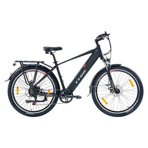 Bicicleta Eléctrica TTGO M300 - Motor 250W Batería 36V20AH Ruedas de 27,5 Pulgadas Freno de Disco - Negro