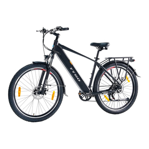 Bicicleta Eléctrica TTGO M300 - Motor 250W Batería 36V20AH Ruedas de 27,5 Pulgadas Freno de Disco - Negro