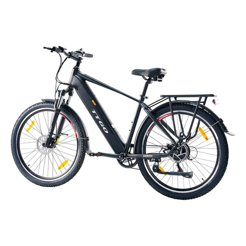 Bicicleta Eléctrica TTGO M300 - Motor 250W Batería 36V20AH Ruedas de 27,5 Pulgadas Freno de Disco - Negro