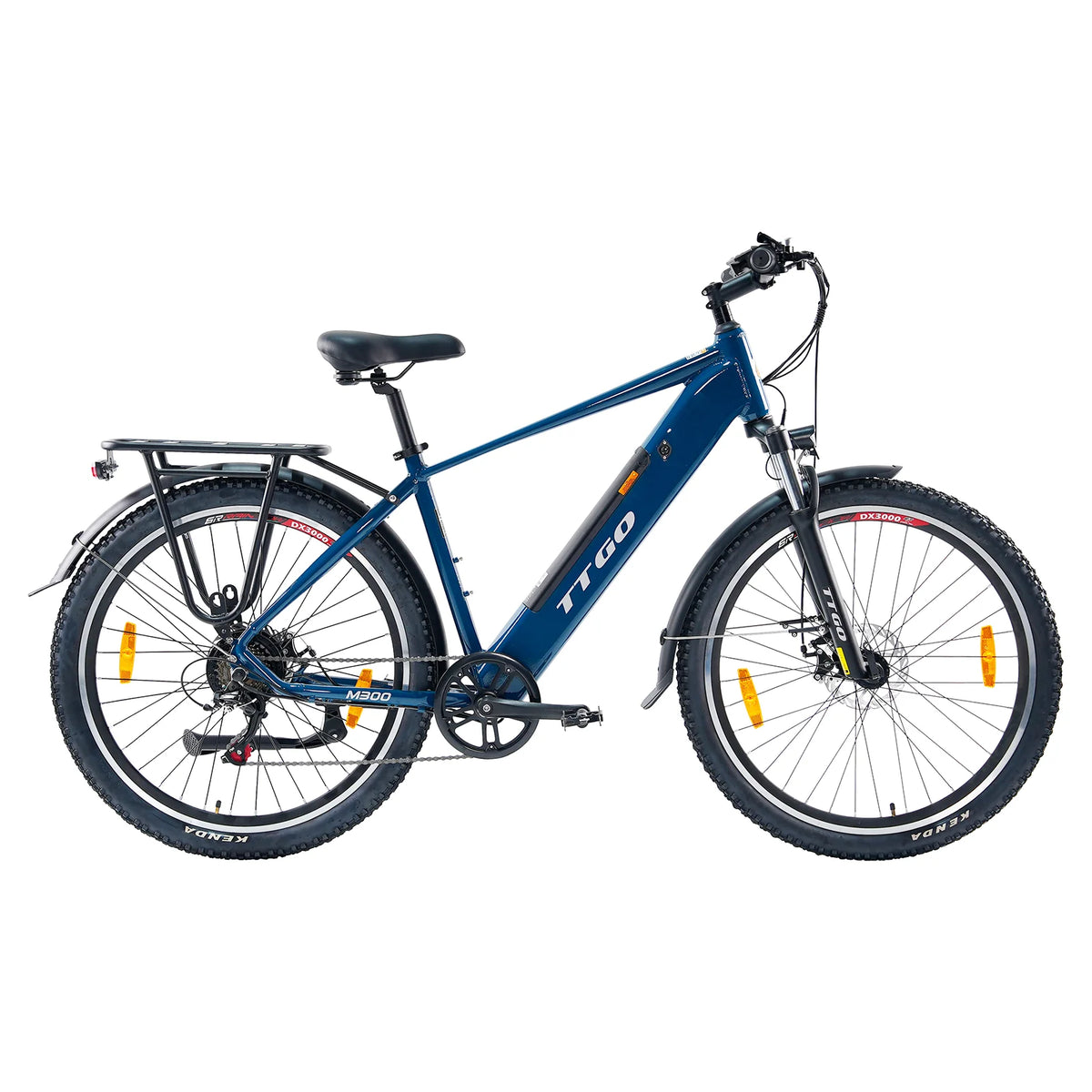 Bicicleta Eléctrica TTGO M300 - Motor 250W Batería 36V20AH Ruedas de 27,5 Pulgadas Freno de Disco - Azul