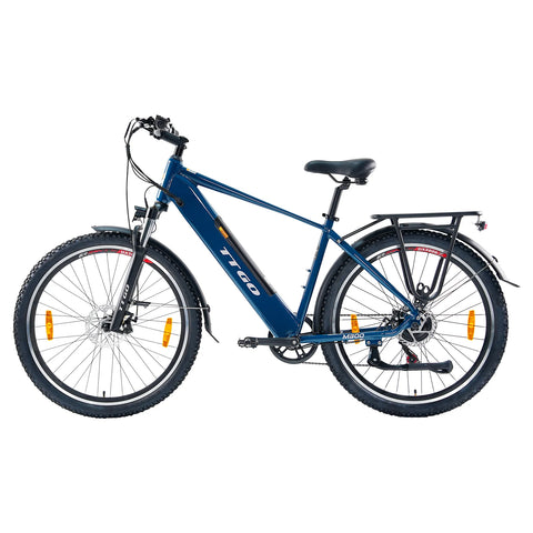 Bicicleta Eléctrica TTGO M300 - Motor 250W Batería 36V20AH Ruedas de 27,5 Pulgadas Freno de Disco - Azul