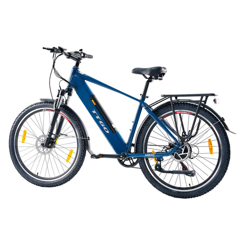 Bicicleta Eléctrica TTGO M300 - Motor 250W Batería 36V20AH Ruedas de 27,5 Pulgadas Freno de Disco - Azul