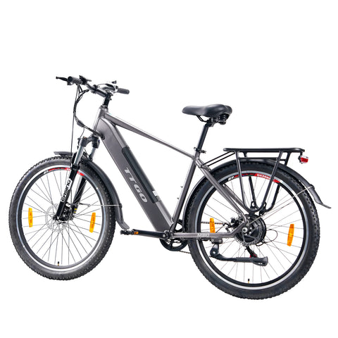 Bicicleta Eléctrica TTGO M310 - Motor 500W Batería 48V15AH Ruedas de 27,5 Pulgadas Freno de Disco - Gris