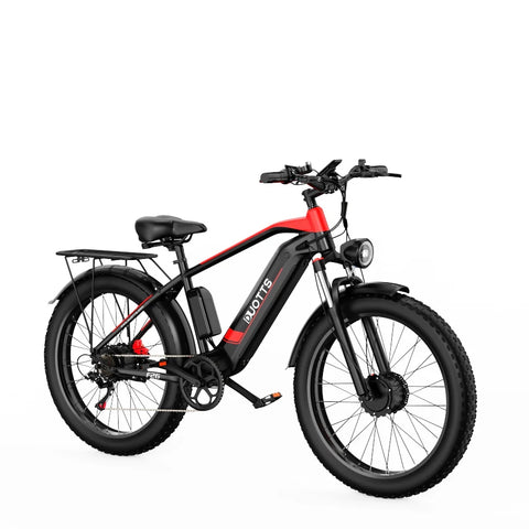 Bicicleta Eléctrica Duotts F26 - Motor 750W*2 Batería 840WH Autonomía 50KM - Negro rojo