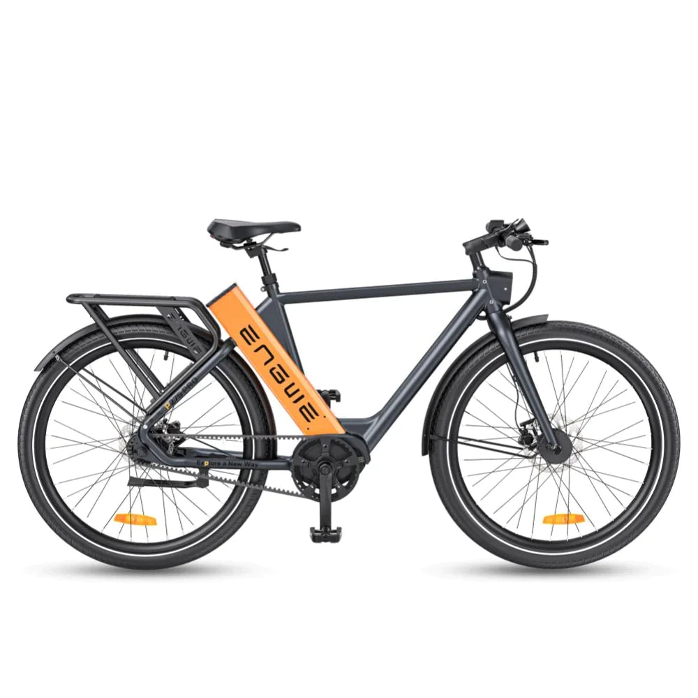 Bicicleta Eléctrica ENGWE P275 PRO 19.2Ah - Motor 250W Batería 691.2Wh Autonomía 260KM - Negro y Naranja