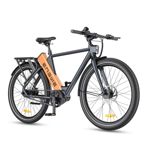Bicicleta Eléctrica ENGWE P275 PRO 19.2Ah - Motor 250W Batería 691.2Wh Autonomía 260KM - Negro y Naranja
