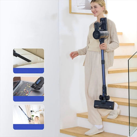 Aspiradora de Mano Proscenic P10 Ultra - 250W de Potencia 25KPa de Succión 45 Minutos de Autonomía - Azul Oscuro