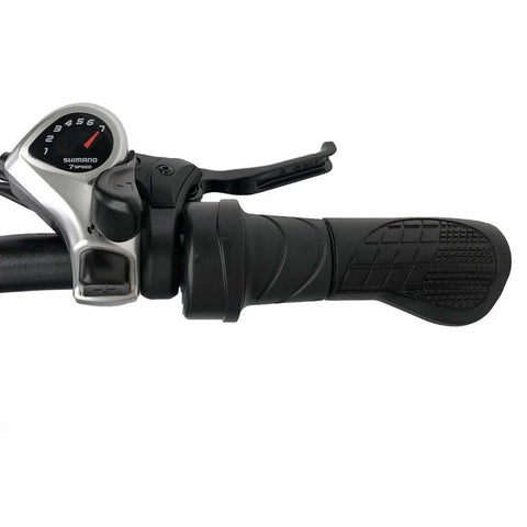 Bicicleta Eléctrica PVY P26 - Motor 250W Batería 48V11.6AH Autonomía 100KM Freno de Disco Hidráulico - Gris