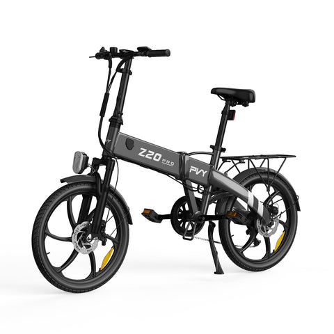 Bicicleta Eléctrica PVY Z20 Pro - Motor 250W Batería 36V10.4AH Autonomía 80KM Freno de Disco Mecánico - Gris