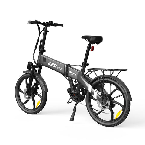 Bicicleta Eléctrica PVY Z20 Pro - Motor 250W Batería 36V10.4AH Autonomía 80KM Freno de Disco Mecánico - Gris