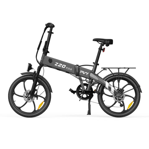 Bicicleta Eléctrica PVY Z20 Pro - Motor 250W Batería 36V10.4AH Autonomía 80KM Freno de Disco Mecánico - Gris