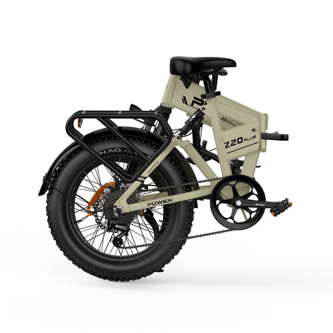 Bicicleta Eléctrica PVY Z20 Plus 500 - Motor 250W Batería 48V14.5AH Autonomía 100KM Freno de Disco Mecánico - Beige