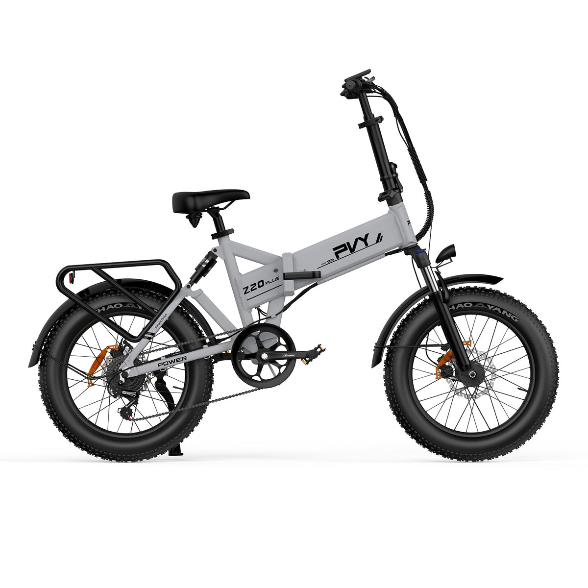 Bicicleta Eléctrica PVY Z20 Plus 1000 - Motor 250W Batería 48V16.5AH Autonomía 120KM Freno de Disco Hidráulico - Gris
